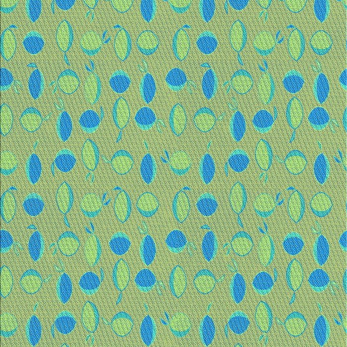 Patterned Pastel Green Rug, pat1805lblu