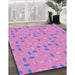 Machine Washable Transitional Violet Purple Rug in a Family Room, wshpat1805pur