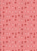 Machine Washable Transitional Light Coral Pink Rug, wshpat1805rd