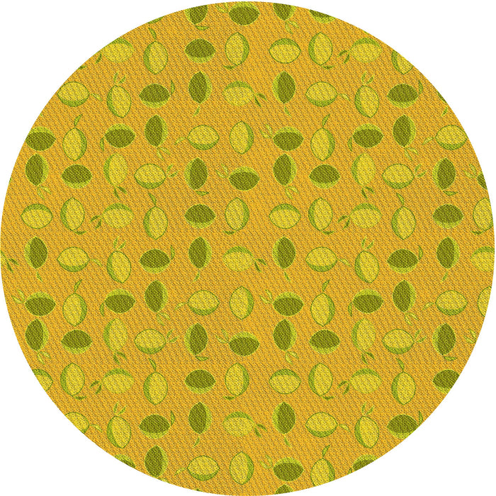 Square Machine Washable Transitional Orange Gold Rug in a Living Room, wshpat1805yw