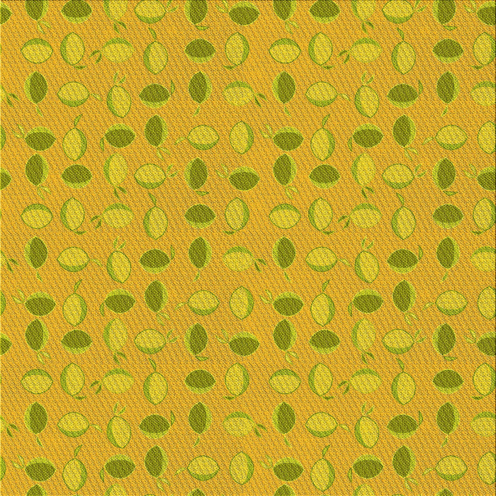 Round Patterned Orange Gold Rug, pat1805yw