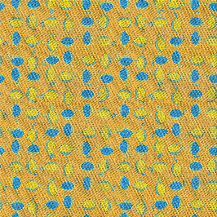 Sideview of Machine Washable Transitional Yellow Rug, wshpat1805