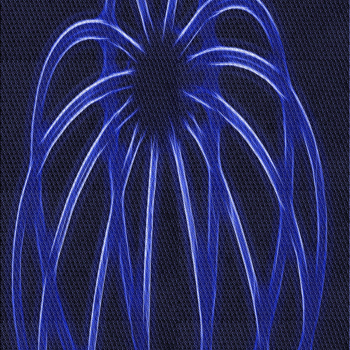 Machine Washable Transitional Night Blue Rug, wshpat1806blu