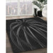 Machine Washable Transitional Black Rug in a Family Room, wshpat1806gry