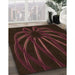 Machine Washable Transitional Chocolate Brown Rug in a Family Room, wshpat1806org