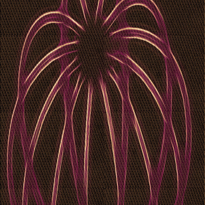 Patterned Chocolate Brown Rug, pat1806org