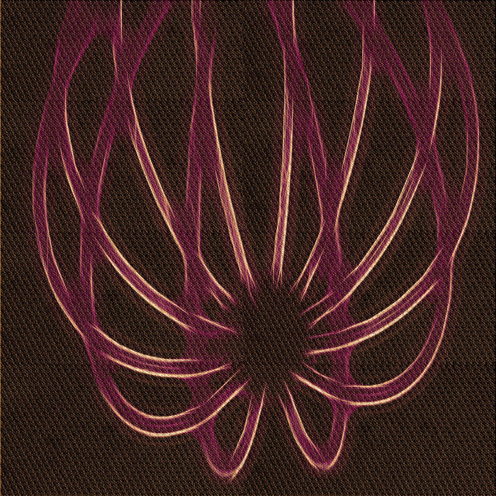 Round Patterned Chocolate Brown Rug, pat1806org