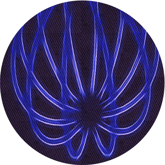 Square Patterned Amethyst Purple Rug, pat1806pur