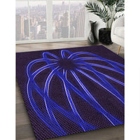 Patterned Amethyst Purple Rug, pat1806pur