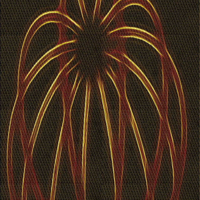 Patterned Dark Bronze Brown Rug, pat1806yw