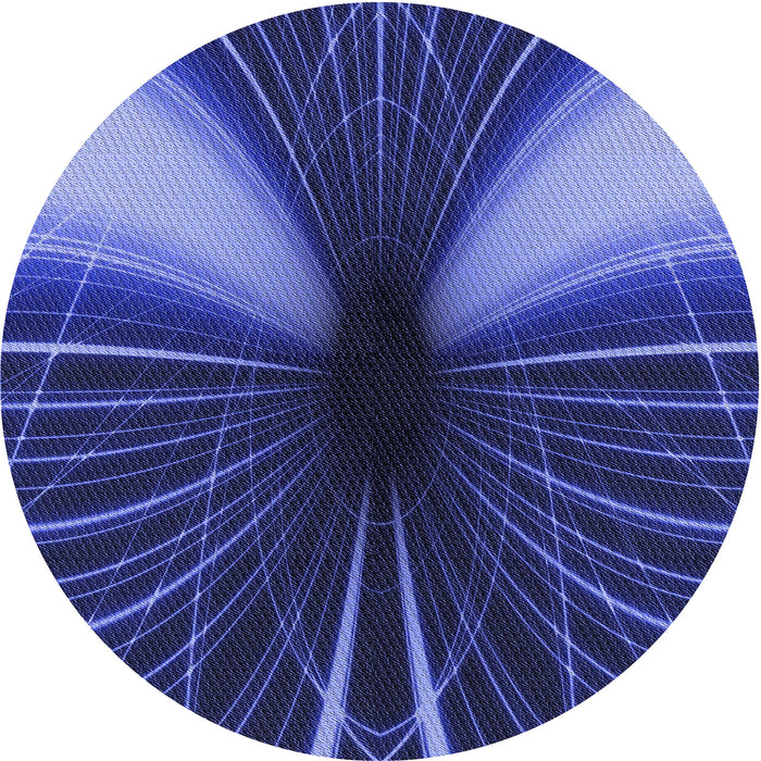 Square Patterned Light Slate Blue Rug, pat1807blu