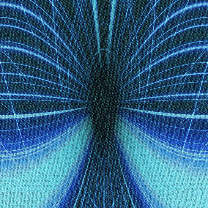 Patterned Deep Sky Blue Rug, pat1807lblu