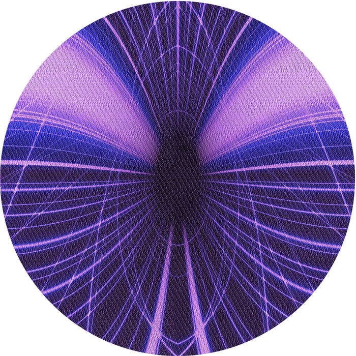 Square Patterned Denim Dark Blue Rug, pat1807pur