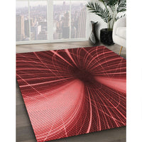 Patterned Red Rug, pat1807rd