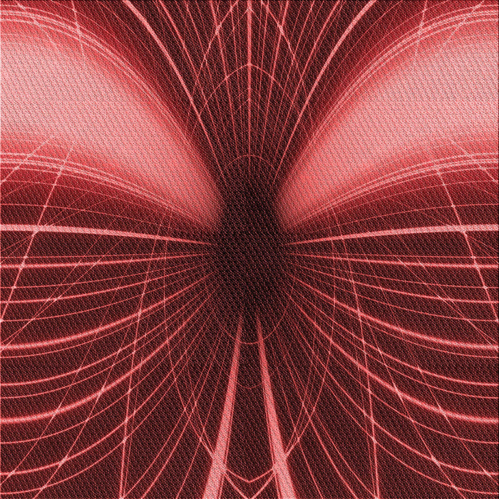 Round Patterned Red Rug, pat1807rd