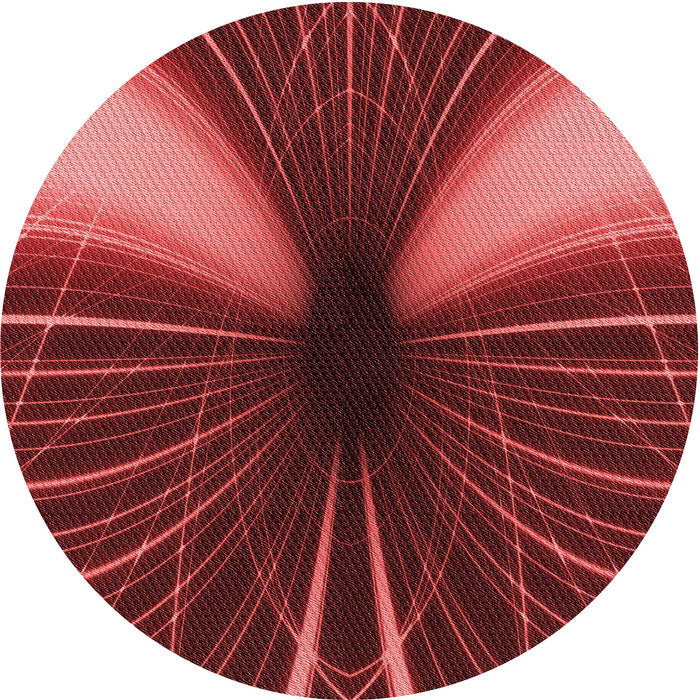 Square Patterned Red Rug, pat1807rd