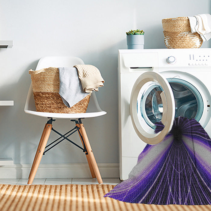 Machine Washable Transitional Lavender Purple Rug in a Washing Machine, wshpat1807
