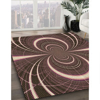 Patterned Bakers Brown Rug, pat1808brn