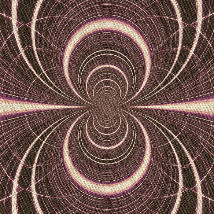 Round Patterned Bakers Brown Rug, pat1808brn