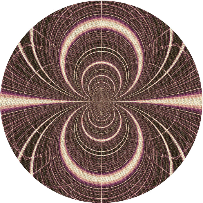 Square Patterned Bakers Brown Rug, pat1808brn