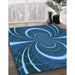 Machine Washable Transitional Blue Rug in a Family Room, wshpat1808lblu