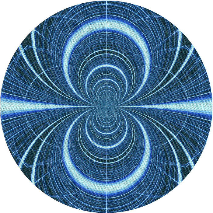 Square Machine Washable Transitional Blue Rug in a Living Room, wshpat1808lblu