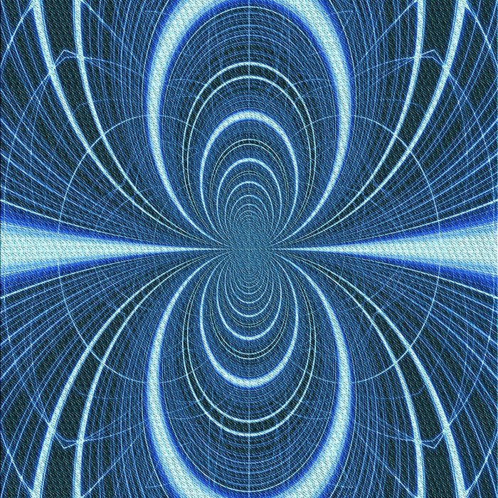 Machine Washable Transitional Blue Rug, wshpat1808lblu