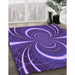 Machine Washable Transitional Indigo Purple Rug in a Family Room, wshpat1808pur