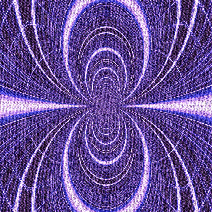 Patterned Indigo Purple Rug, pat1808pur