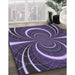 Machine Washable Transitional Lavender Purple Rug in a Family Room, wshpat1808