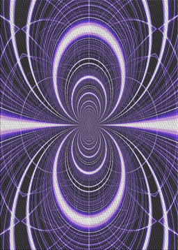 Patterned Lavender Purple Novelty Rug, pat1808