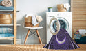 Machine Washable Transitional Lavender Purple Rug in a Washing Machine, wshpat1808