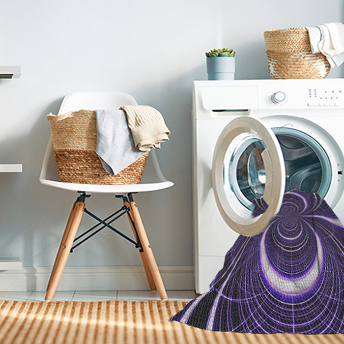 Machine Washable Transitional Lavender Purple Rug in a Washing Machine, wshpat1808