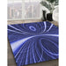 Machine Washable Transitional Denim Dark Blue Rug in a Family Room, wshpat1809blu