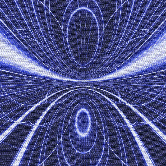 Round Patterned Denim Dark Blue Rug, pat1809blu