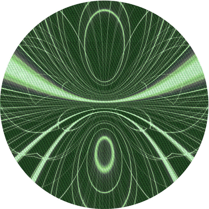 Square Patterned Green Rug, pat1809grn