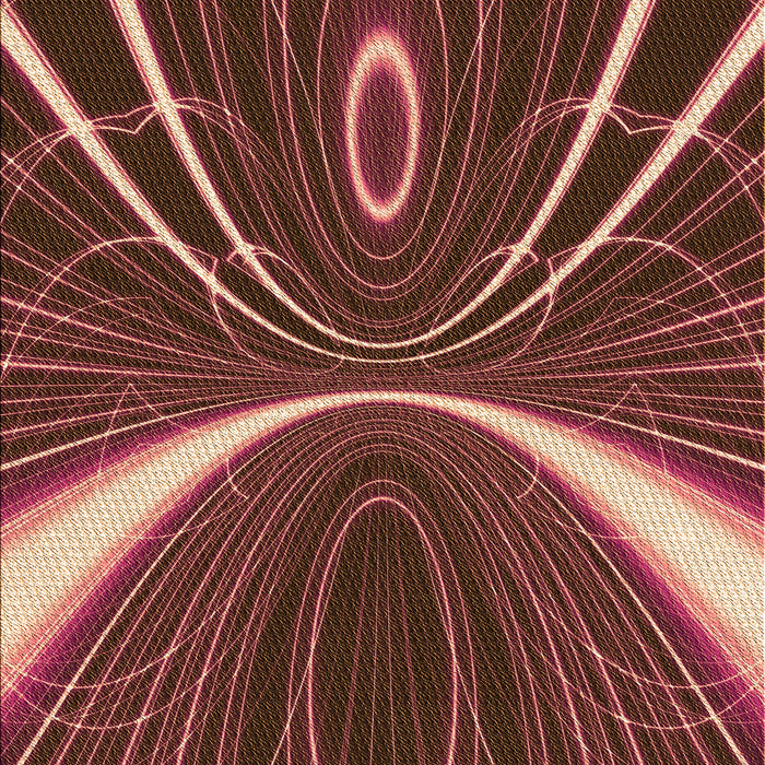 Patterned Rust Pink Rug, pat1809org