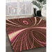 Machine Washable Transitional Rust Pink Rug in a Family Room, wshpat1809org
