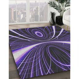 Machine Washable Transitional Lavender Purple Rug in a Family Room, wshpat1809