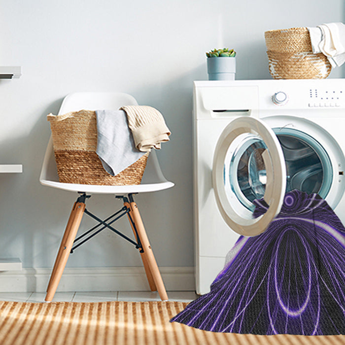 Machine Washable Transitional Lavender Purple Rug in a Washing Machine, wshpat1809