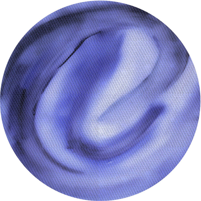 Square Patterned Denim Blue Rug, pat181blu