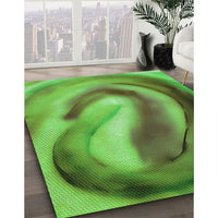 Patterned Green Rug, pat181grn