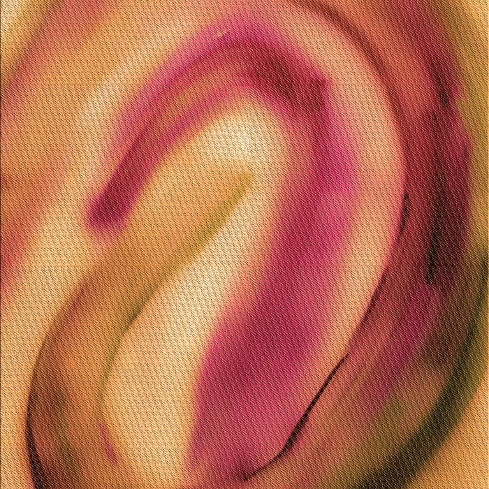 Patterned Orange Rug, pat181org