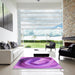 Square Patterned Purple Rug in a Living Room, pat181pur