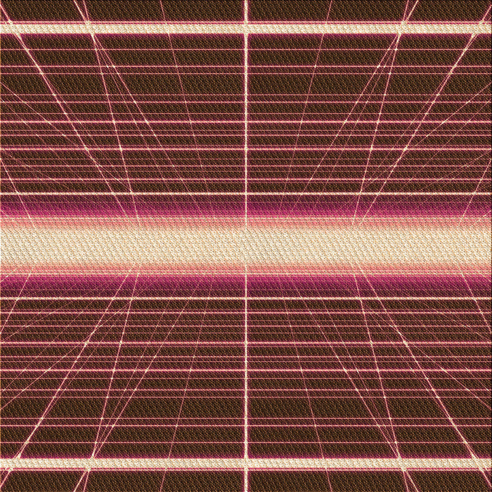 Round Patterned Orange Rug, pat1810org