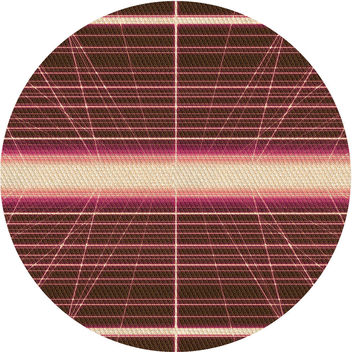 Square Patterned Orange Rug, pat1810org