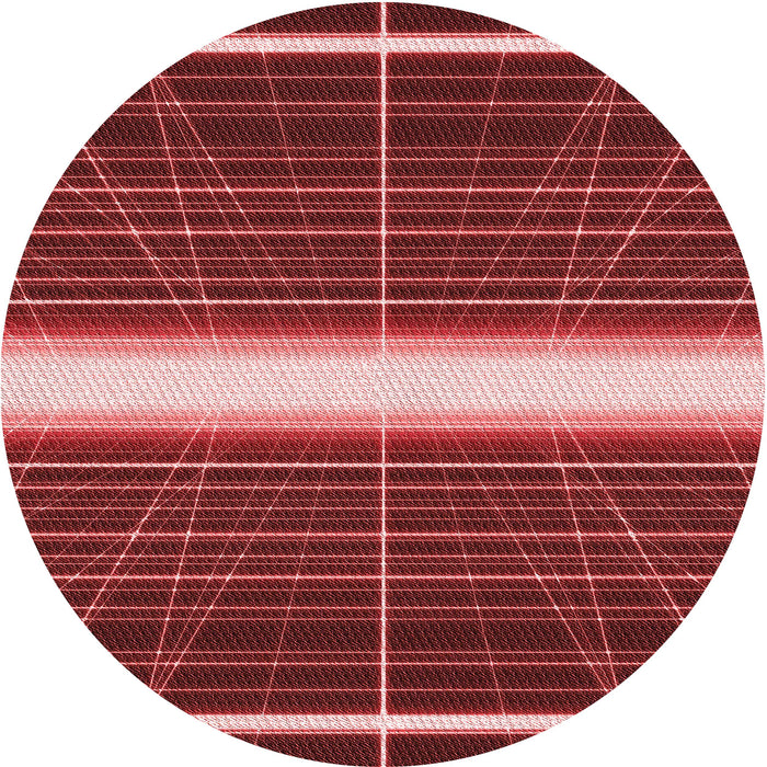 Square Patterned Cranberry Red Rug, pat1810rd