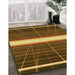 Machine Washable Transitional Caramel Brown Rug in a Family Room, wshpat1810yw