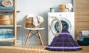 Machine Washable Transitional Lavender Purple Rug in a Washing Machine, wshpat1810