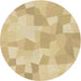 Square Machine Washable Transitional Golden Gold Rug in a Living Room, wshpat1811brn